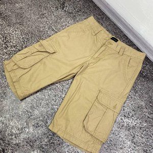 Mens Yellow and Tan Shorts
